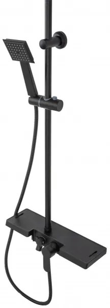 REA-P0636 - BRAVO matt fekete zuhanyszett