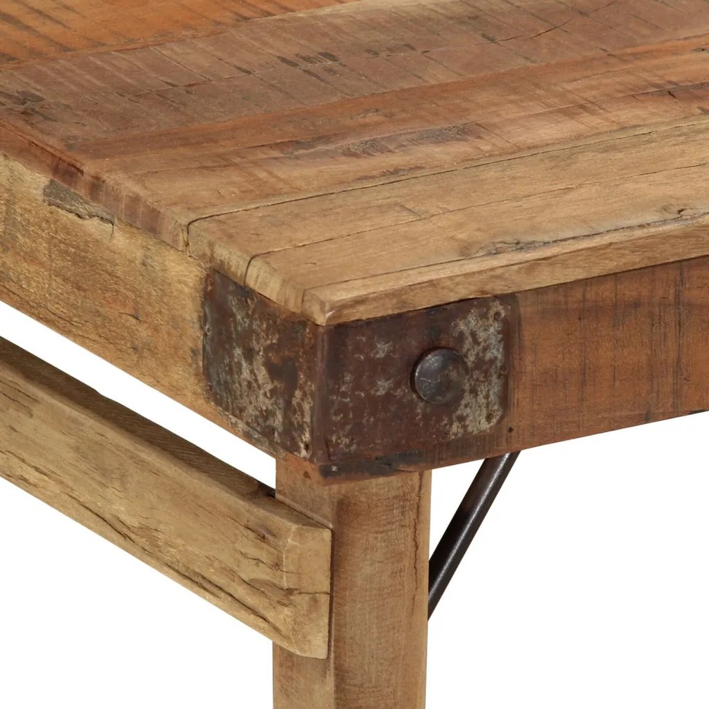 Dohányzóasztal Természetes fa Tömör fa 110 x 55 x 40 cm Egyszerű