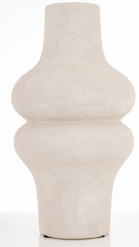 Evora design Váza kerámia fehér 35x18.5x18.5cm