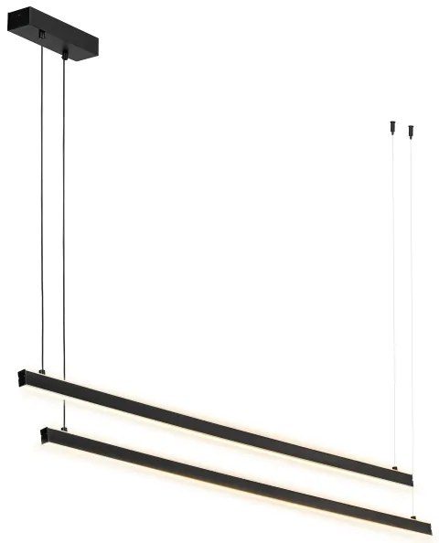 Argon 8838 - LED Csillár zsinóron MIAMI LED/74W/230V 3000K fekete