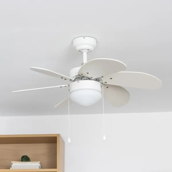 ZEVENTI - Mennyezeti ventilátor FAMARA 1xE14/60W/230V fehér