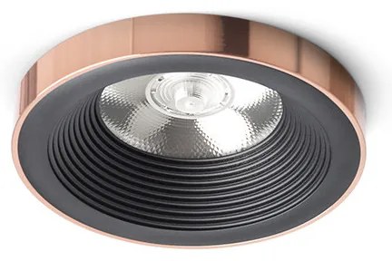 RENDL SHARM PLUS süllyesztett lámpa fekete réz 230V LED 10W 24° 3000K
