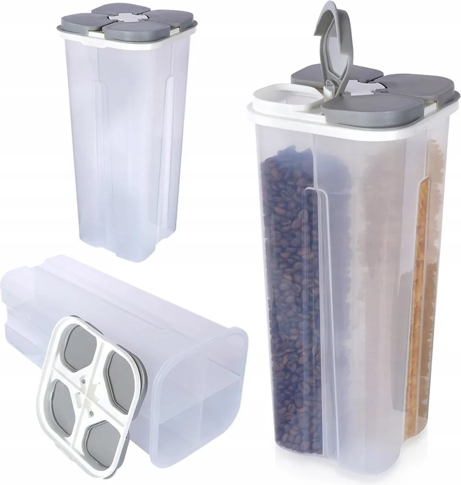 Konyhai Tartály Osztott Termékek Szirom Élelmiszer Adagoló 3L