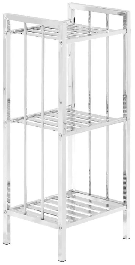 Ezüstszínű fürdőszobai polcos állvány 33x73 cm – Premier Housewares