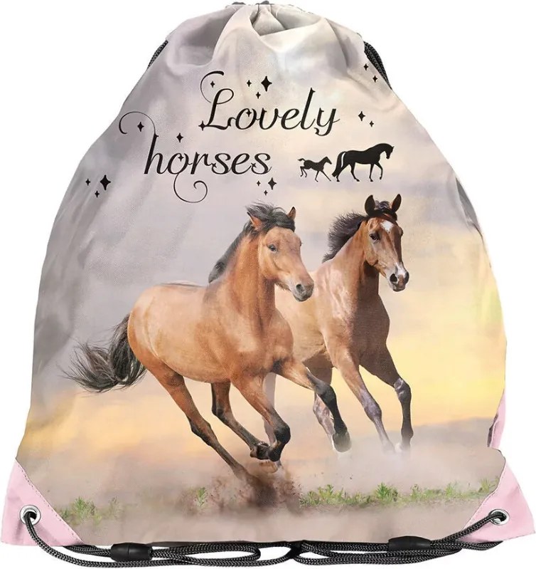 Iskolatáska lányoknak - 3 részes szett - LOVELY HORSES