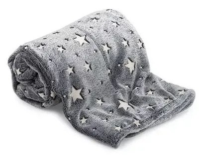 Sötétben világító takaró ujjal és kapucnival - Szürke