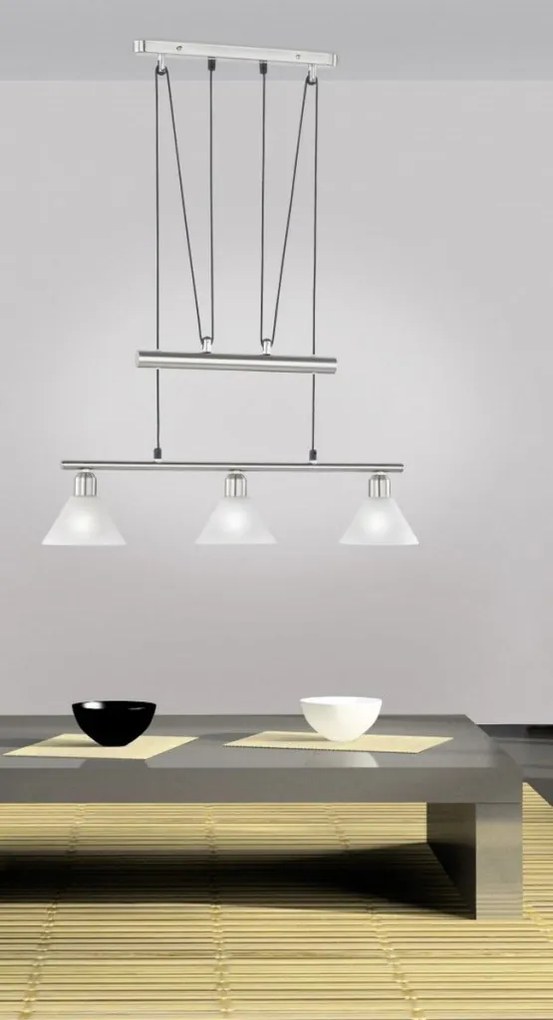 TRIO 3751031-07 STAMINA Többágú Függesztett Lámpa Ezüst E14 IP20