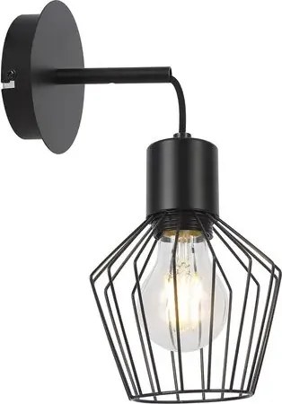 Rabalux beltéri fali lámpa e27 40w fekete belano