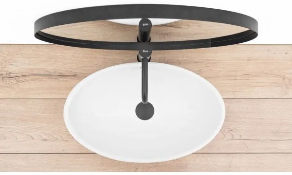 REA-U4603 - Ráültethető mosdó PAMELA 33x53 cm kerámia/fényes fehér