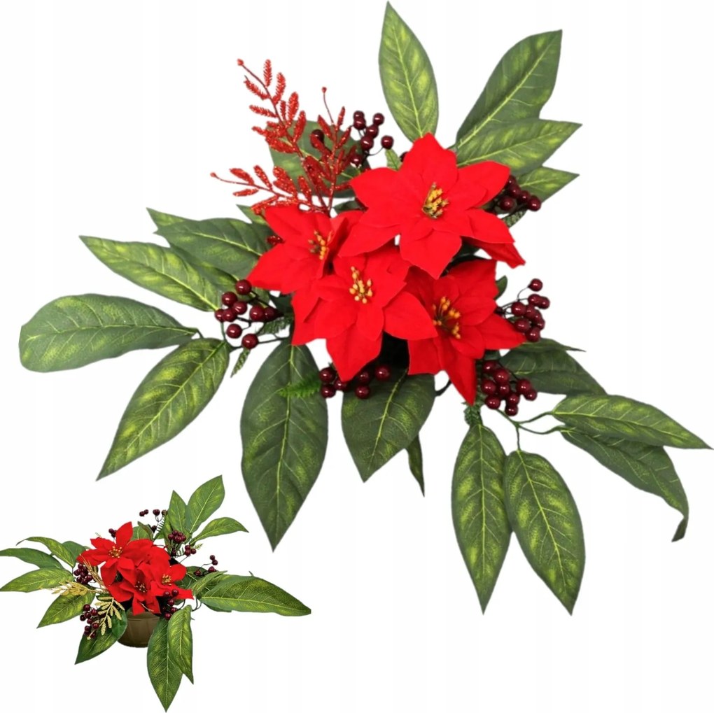 Karácsonyi Nád A Sírhoz Temető Kompozíció Betlehemi Csillag Berkenye