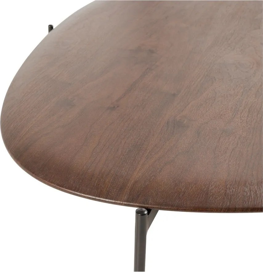 Sötét natúr színű dohányzóasztal 97x121 cm Kota – WOOOD