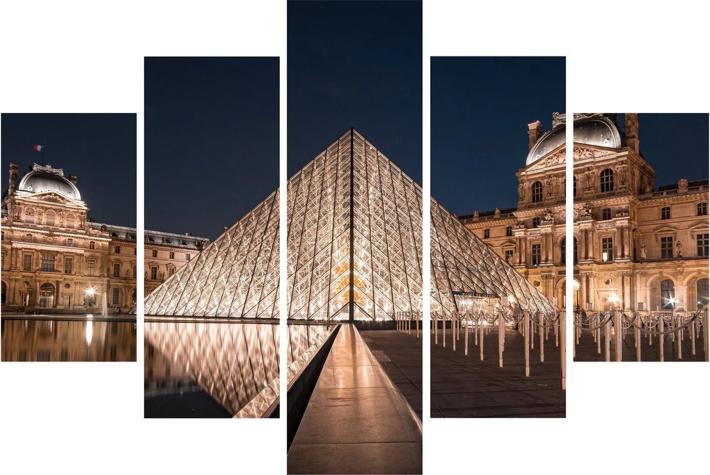 Kép - Louvre éjjel (150x105 cm)