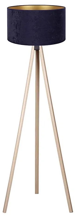 Brilagi - Állólámpa VELVET 1xE27/60W/230V bézs/kék