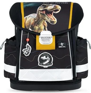 Iskolatáska, fémcsat, BELMIL Classy Roar Storm, T-Rex dinoszaurusz (BL40313AG85F)