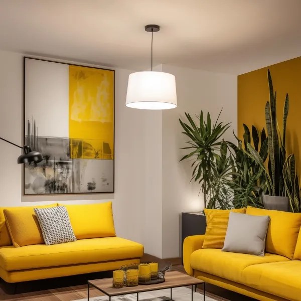 KERIA univerzális lámpabúra, Ø 45 cm, fehér