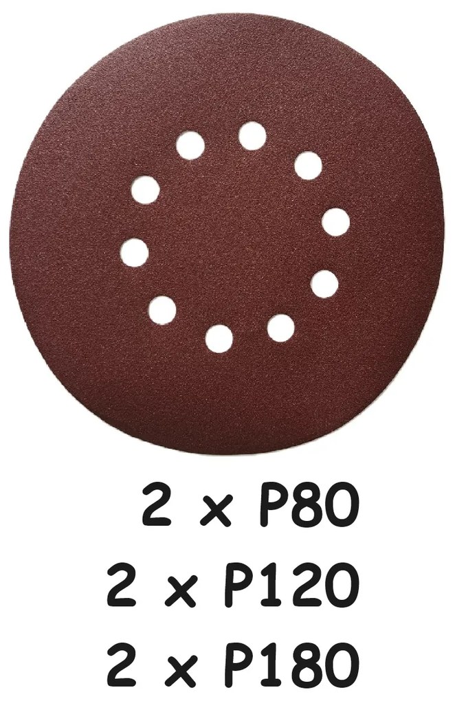 ASIST Csiszolópapír készlet - 2xP80, 2xP120, 2xP180 AE3S88-hoz