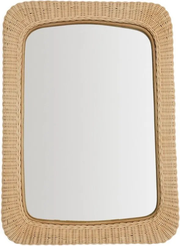 Fali tükör rattan kerettel 58x79 cm Zilna – Kave Home