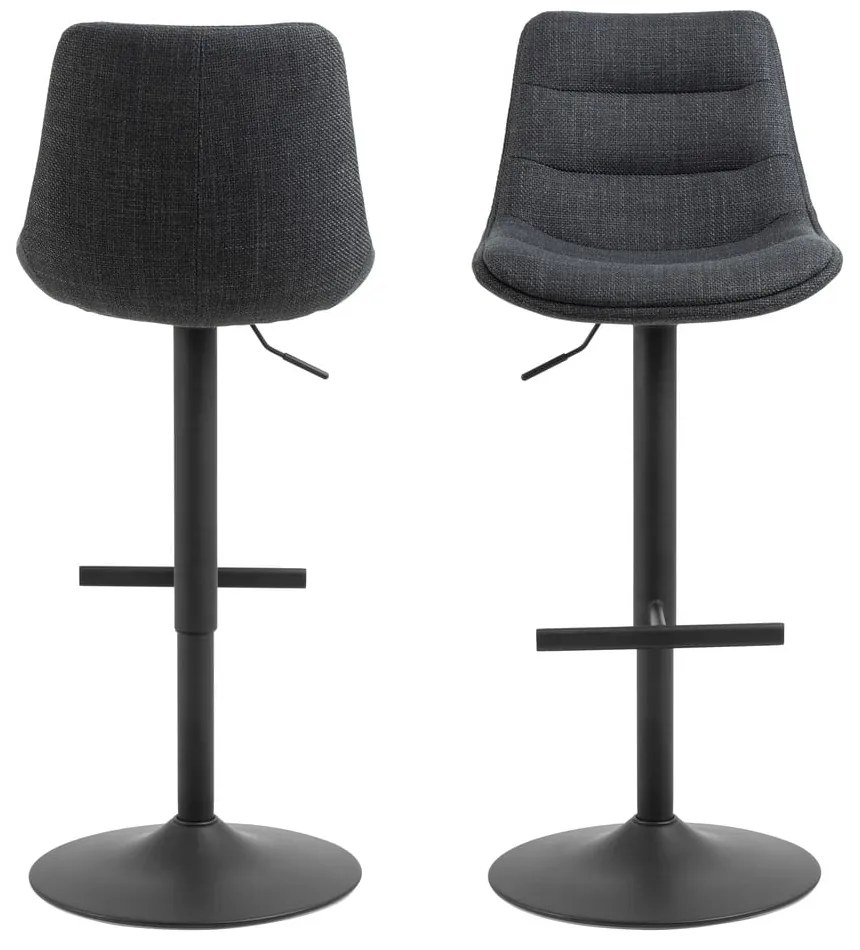 Szürke állítható magasságú bárszék (ülésmagasság 65 cm) Adisa – Actona