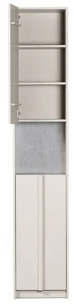 Krémszínű borovi fenyő moduláris szekrény 40x210 cm Basu – WOOOD