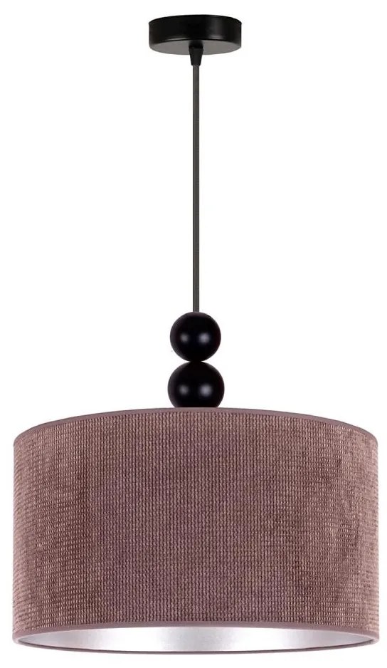 Duolla Duolla - Csillár zsinóron LYON 1xE27/15W/230V átm. 40 cm barna DU602242