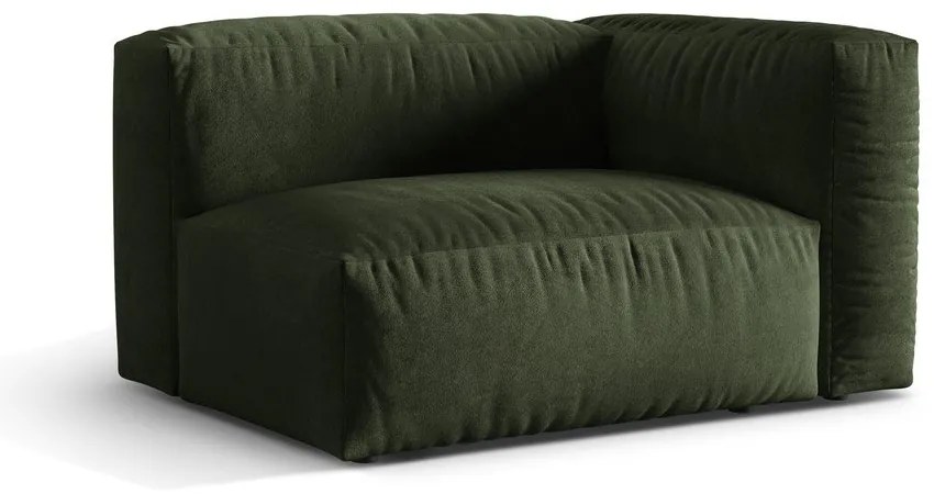 Zöld bársony kanapé modul (jobb oldali) Martina – Micadoni