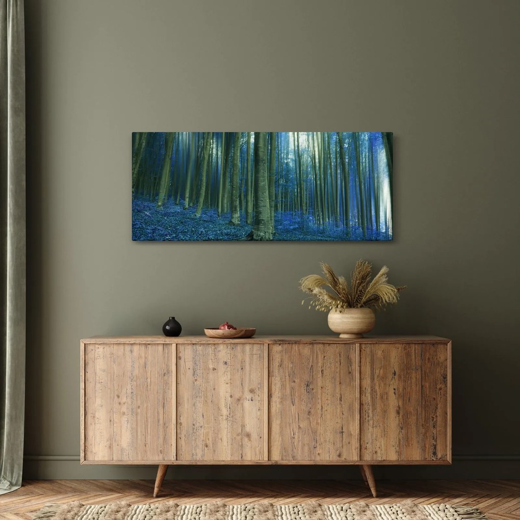 Kép - Kék erdő (120x50 cm)