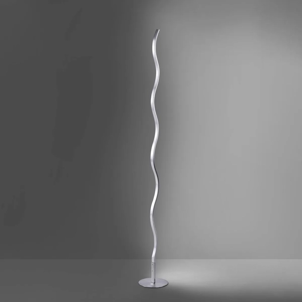 Paul Neuhaus modern állólámpa wave acél pln15168-55