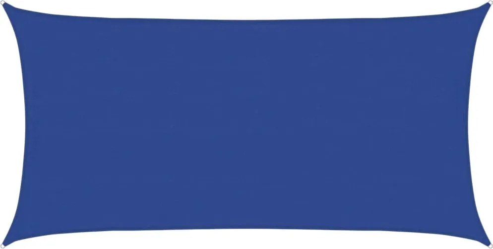 vidaXL kék négyszögletű HDPE napvitorla 160 g/m² 4x7 m