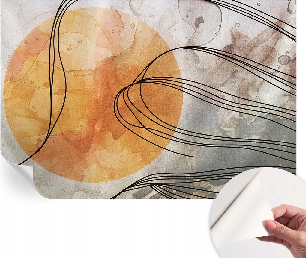 Öntapadós fali fotótapéta Hálószobába Harmonikus absztrakt 104x70