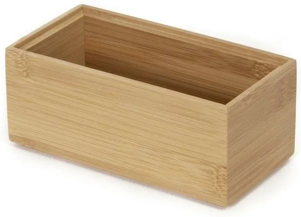Szervező Compactor Bamboo Box, 15 x 7,5 x 6,5 cm, natúr fa