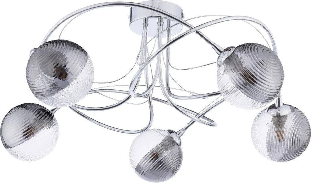 Dar Lighting modern mennyezeti lámpa onawa csiszolt króm darona5450-18