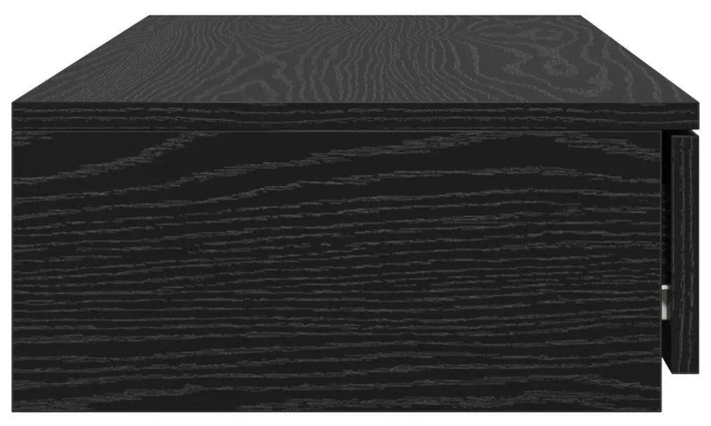 Ágy fiókok Fekete 90x36,5x16,5 cm Mérnöki Fa