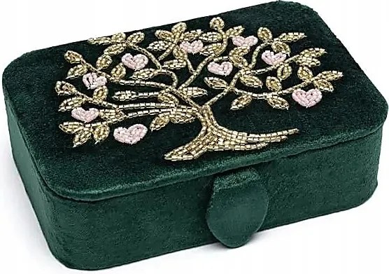 Bársony Ékszerdoboz Tarot az Élet Fájával és Szíveivel