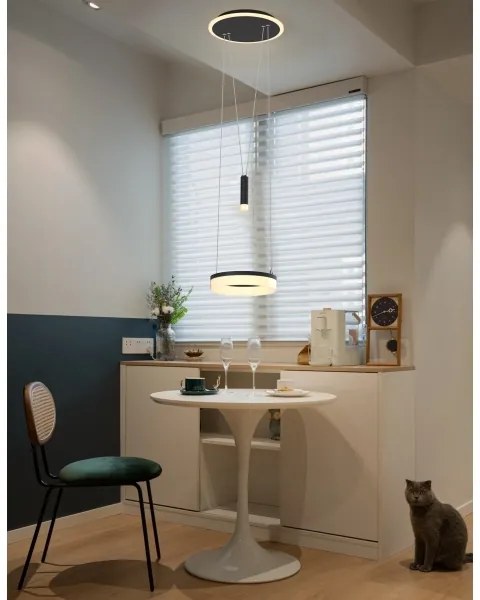 Wofi 6054-302 - JESSE LED 15,5W 230V állítható fekete függeszték