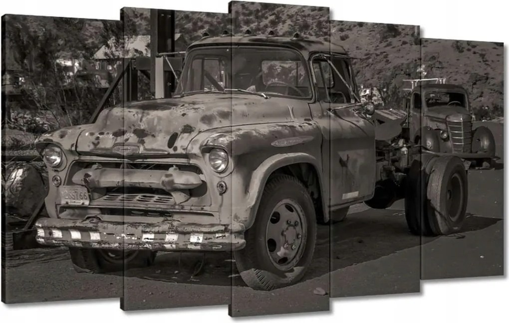 Festmények 100x60 Amerikai teherautó