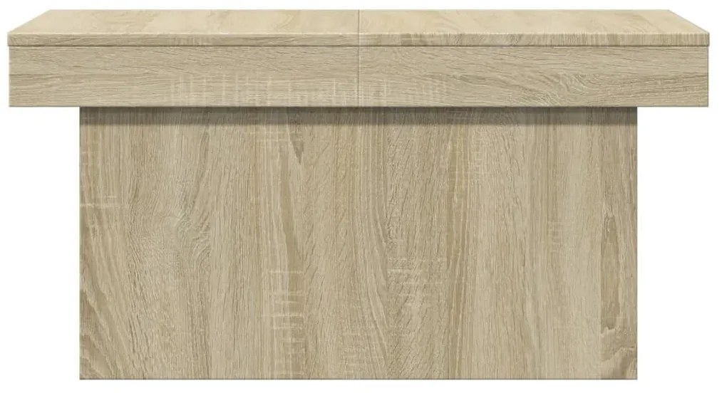 Sonoma tölgy színű szerelt fa dohányzóasztal 100x55x40 cm