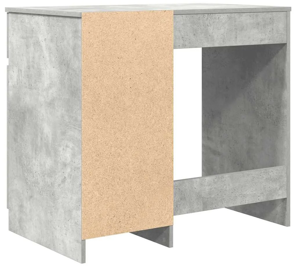 betonszürke forgácslap íróasztal 86x49x76 cm