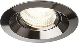 RENDL SPARKLE süllyesztett lámpa fekete króm 230V LED 5W 24° 3000K