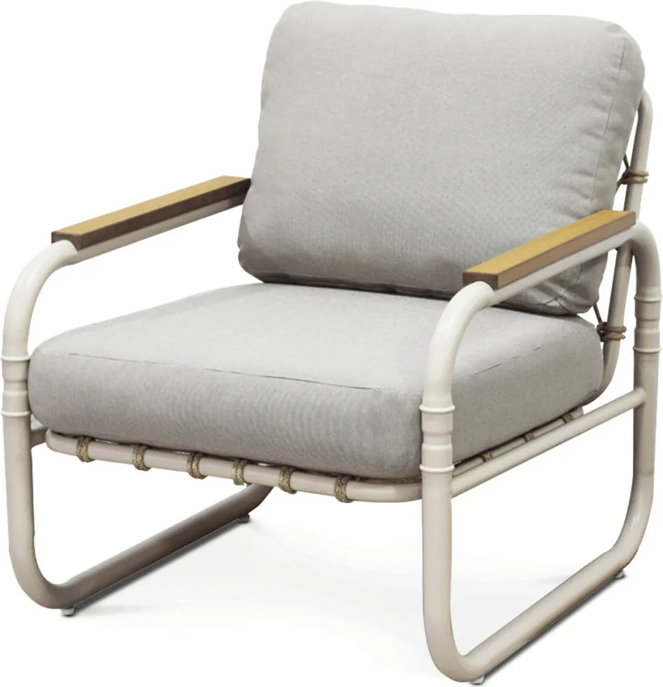 Kerti bútor garnitúra, fém, bézs, AZS-L1913 CRM