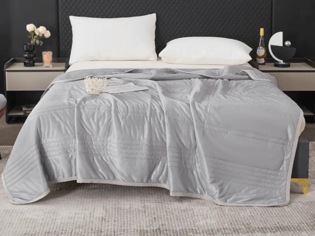 Hűsítő nyári paplan CELIA, szürke Méret: 200 x 220 cm