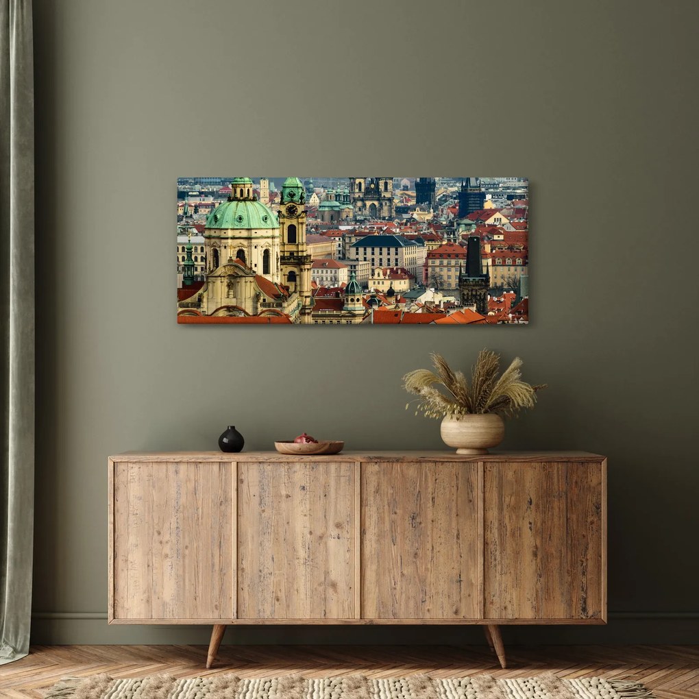 Kép - Prágai panoráma (120x50 cm)