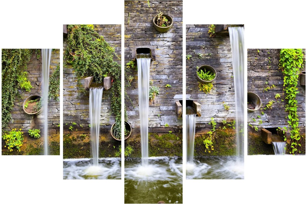 Kép - Kőfal, Hamburg, Németország (150x105 cm)