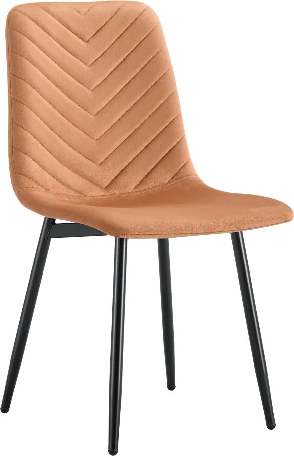 Szék, terrakotta Velvet szövet/fekete, RAMITA TYP 2