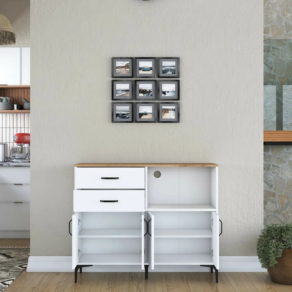 Jeby Walnut and White szekrény