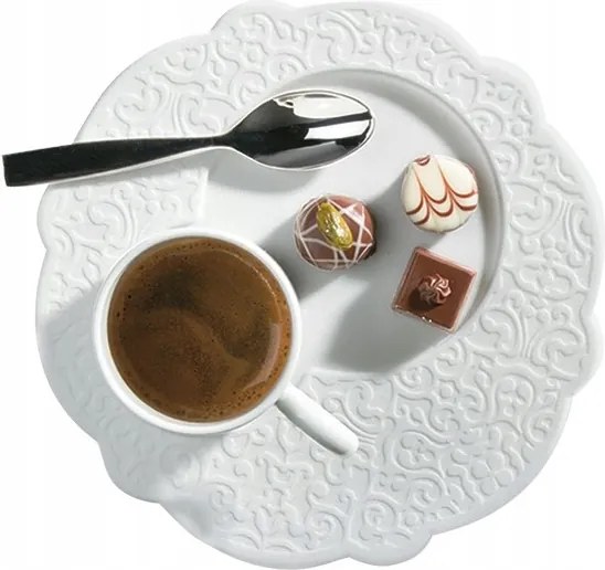 Dressed reggeliző tányér, fehér, Alessi