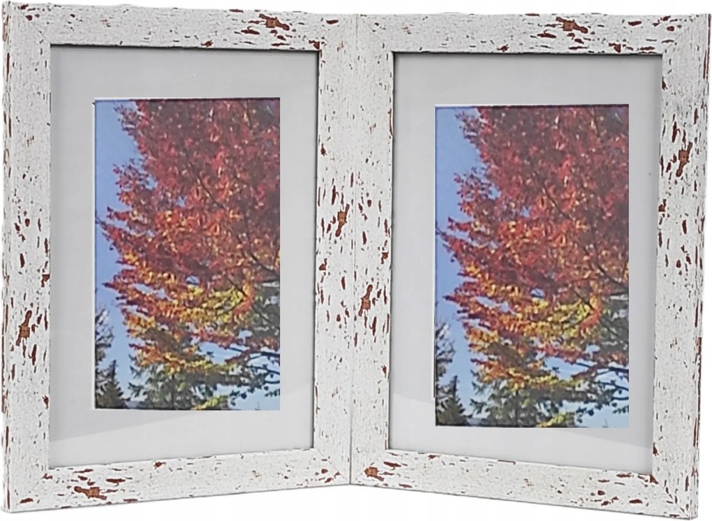 Marmo multikeretes fotógaléria 15x21 cm Dupla függőleges/függőleges Fehér