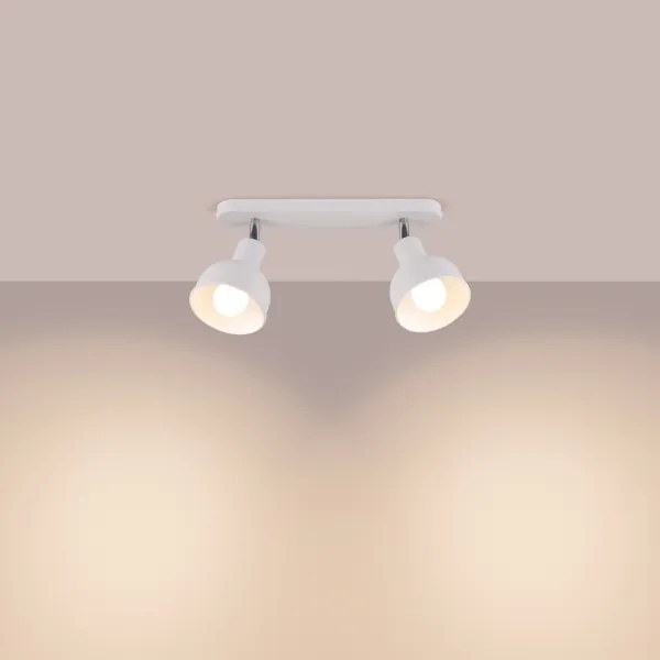 Sollux SL.1314 - Spotlámpa ELBA 2xE27/15W/230V fehér