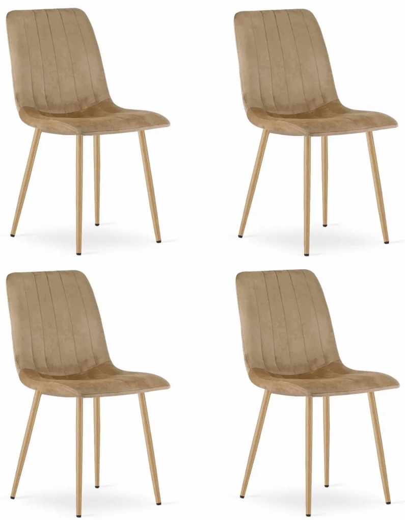 Barna bársony szék LAVA