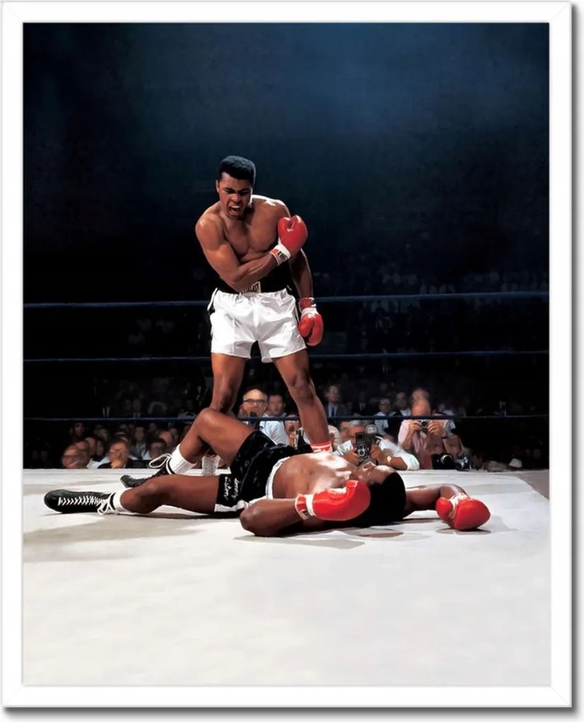 Poszterek keretben 40x50 Muhammad Ali Boxer Harc