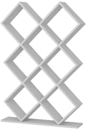 Könyvespolc KUMSAL 129x90 cm fehér
